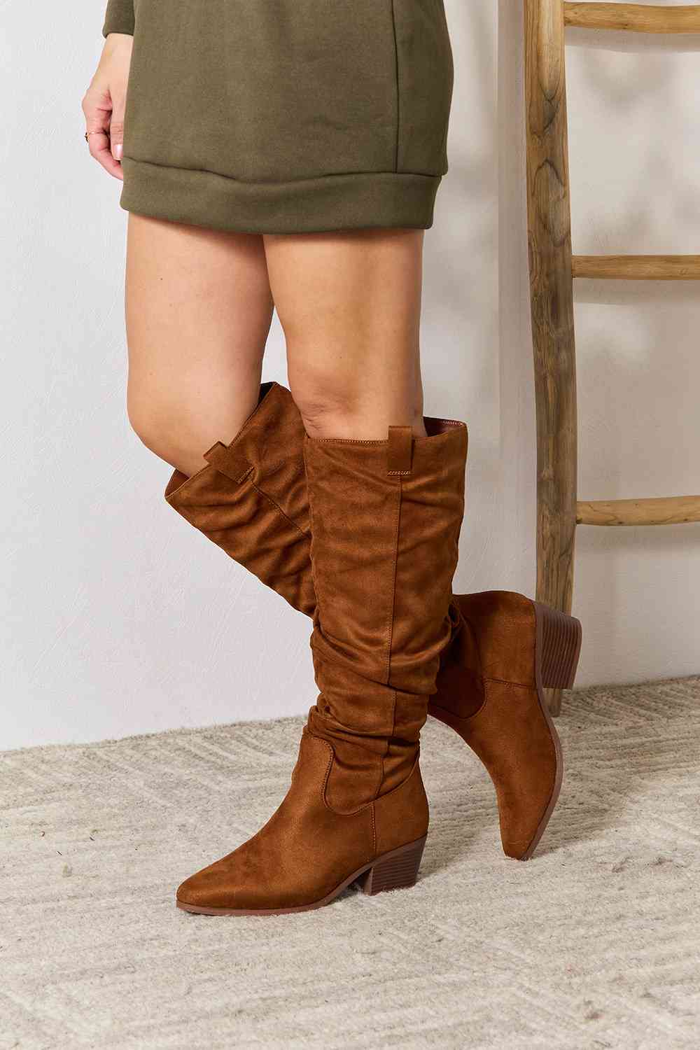 TEEK - Chestnut Block Heel Knee High Boots SHOES TEEK Trend 6  