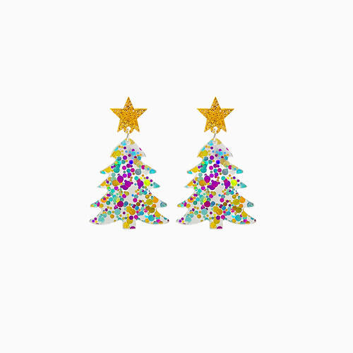 TEEK - Christmas Tree Dangle Earrings JEWELRY TEEK Trend   