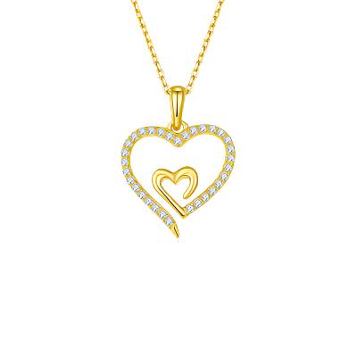 TEEK - 925 Heart In Heart Pendant Necklace JEWELRY TEEK Trend   