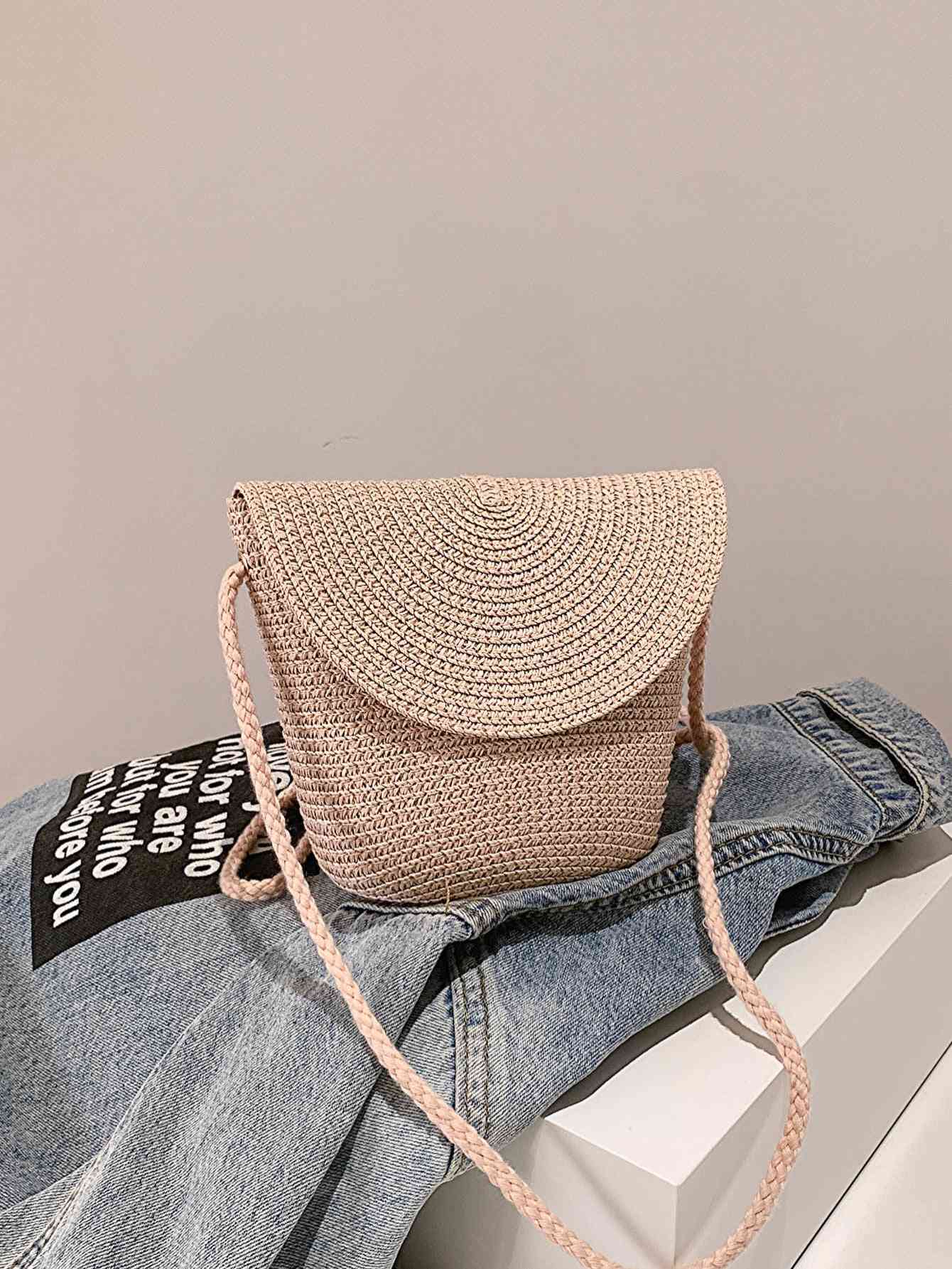 TEEK - Crochet Shoulder Bag BAG TEEK Trend Light Apricot  