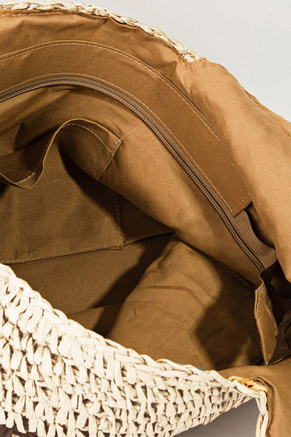 TEEK - Fame Striped Straw Braided Tote Bag BAG TEEK Trend   