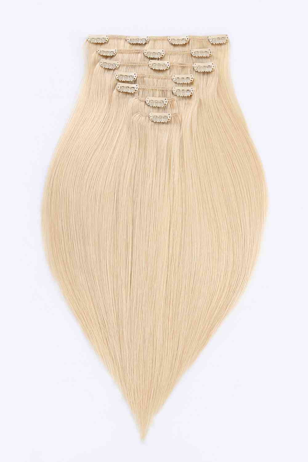 TEEK - 20" 120g Clip-in Indian Human Hair Extensions in Blonde HAIR TEEK Trend   
