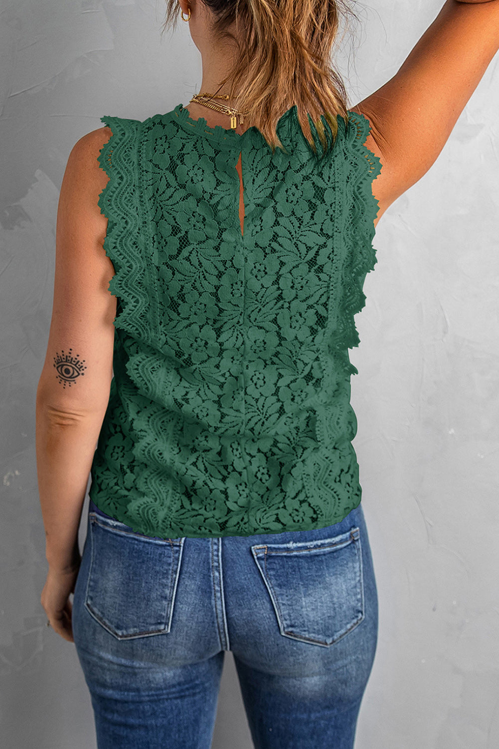 TEEK - Lace V-Neck Tank TOPS TEEK Trend   