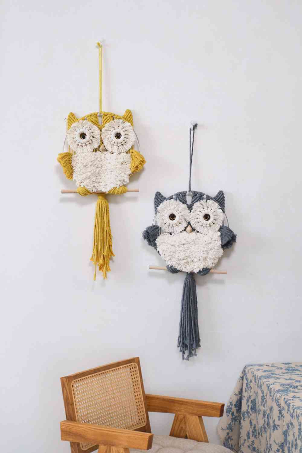 TEEK - Hand-Woven Tassel Owl Macrame Wall Decor HOME DECOR TEEK Trend   