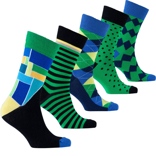 TEEK - Mens Envy Emerald Mix Socks Set SOCKS TEEK M   