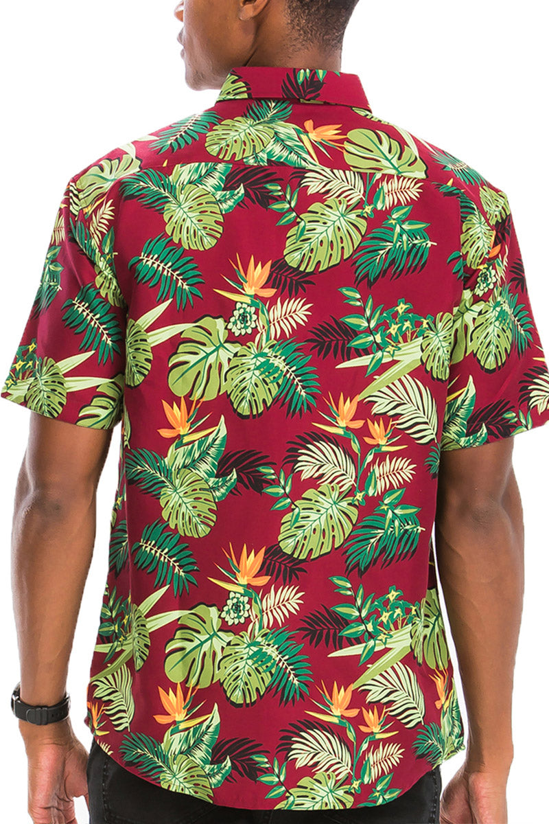 TEEK - DP Hawaiian Short Sleeve Shirt | Red Yellow Green TOPS theteekdotcom   