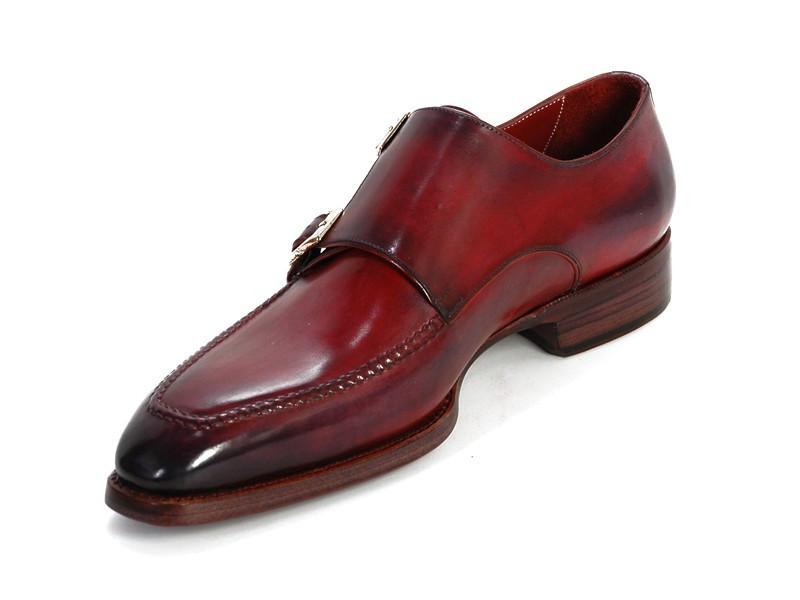 TEEK - Paul Parkman Double Monkstrap Black & Bordeaux Shoes SHOES theteekdotcom   