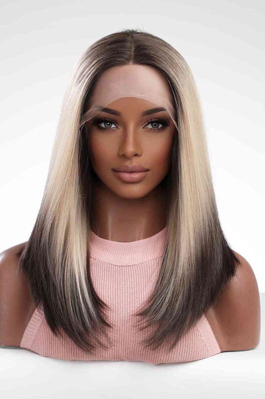 TEEK - Blonde/Brown Lace Front Synthetic Straight 16" Wig HAIR TEEK Trend   