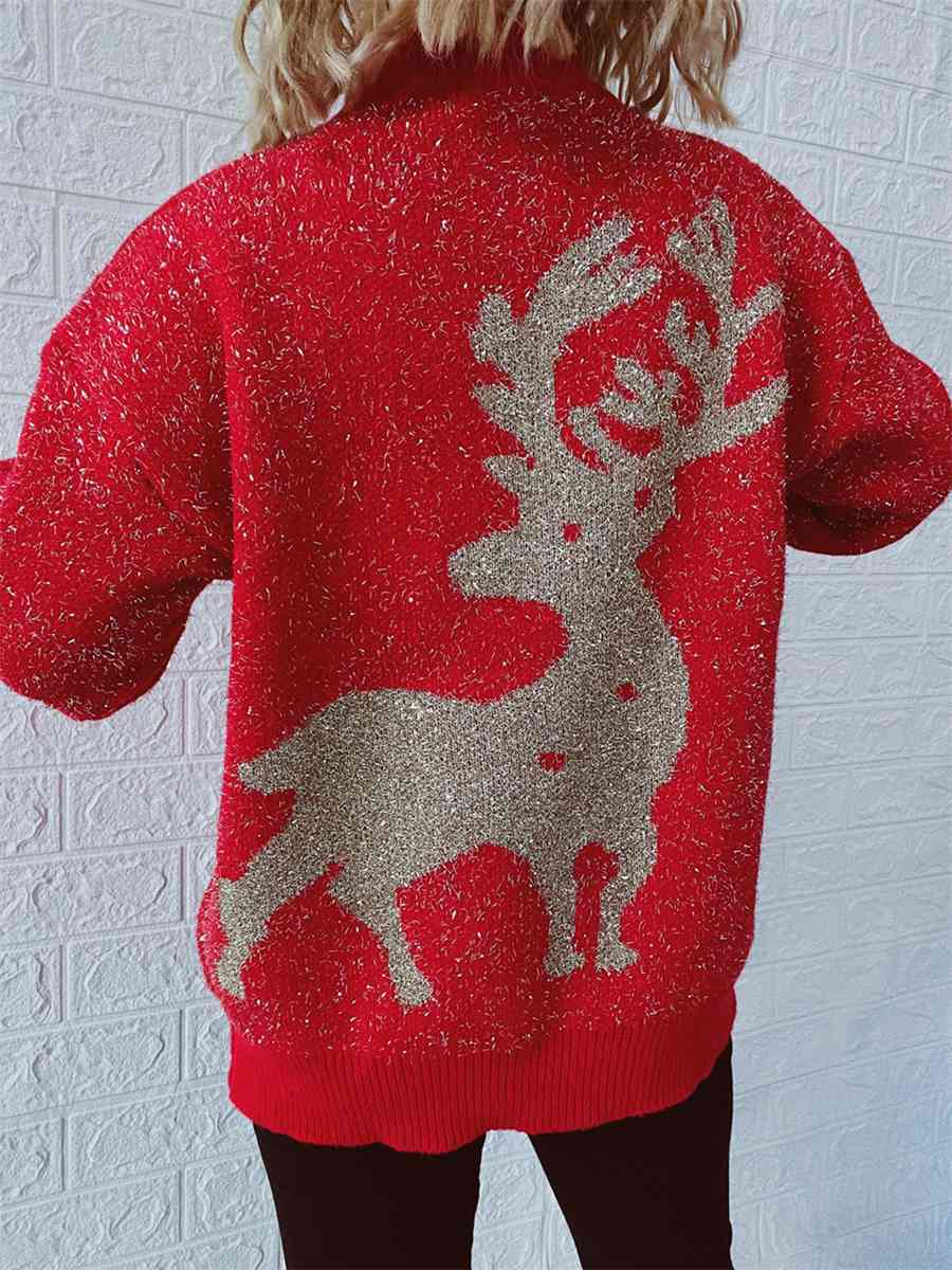 TEEK - Christmas Red Round Neck Sweater SWEATER TEEK Trend   