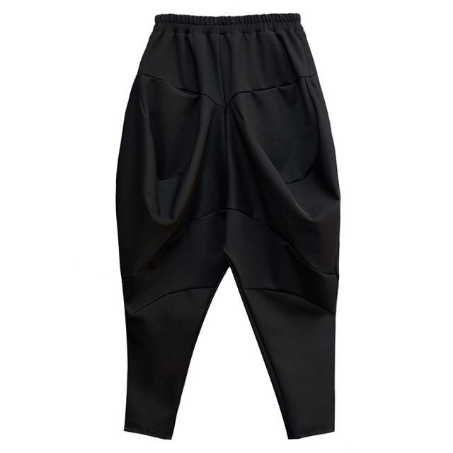 TEEK - Pocket High Waist Harem Pants | Black PANTS theteekdotcom   