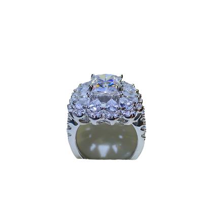 TEEK - 3 Carat Moissanite 925 SS Ring JEWELRY TEEK Trend   