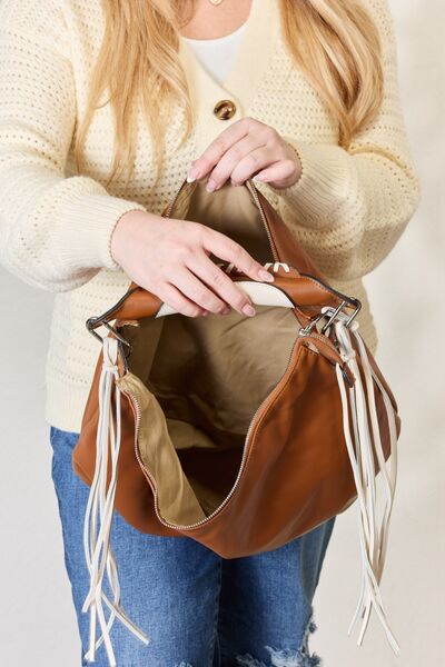 TEEK - Friend Fringe Contrast Handbag BAG TEEK Trend   