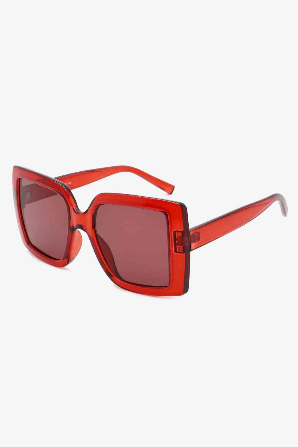 TEEK - Deep Red Square Sunglasses EYEGLASSES TEEK Trend   
