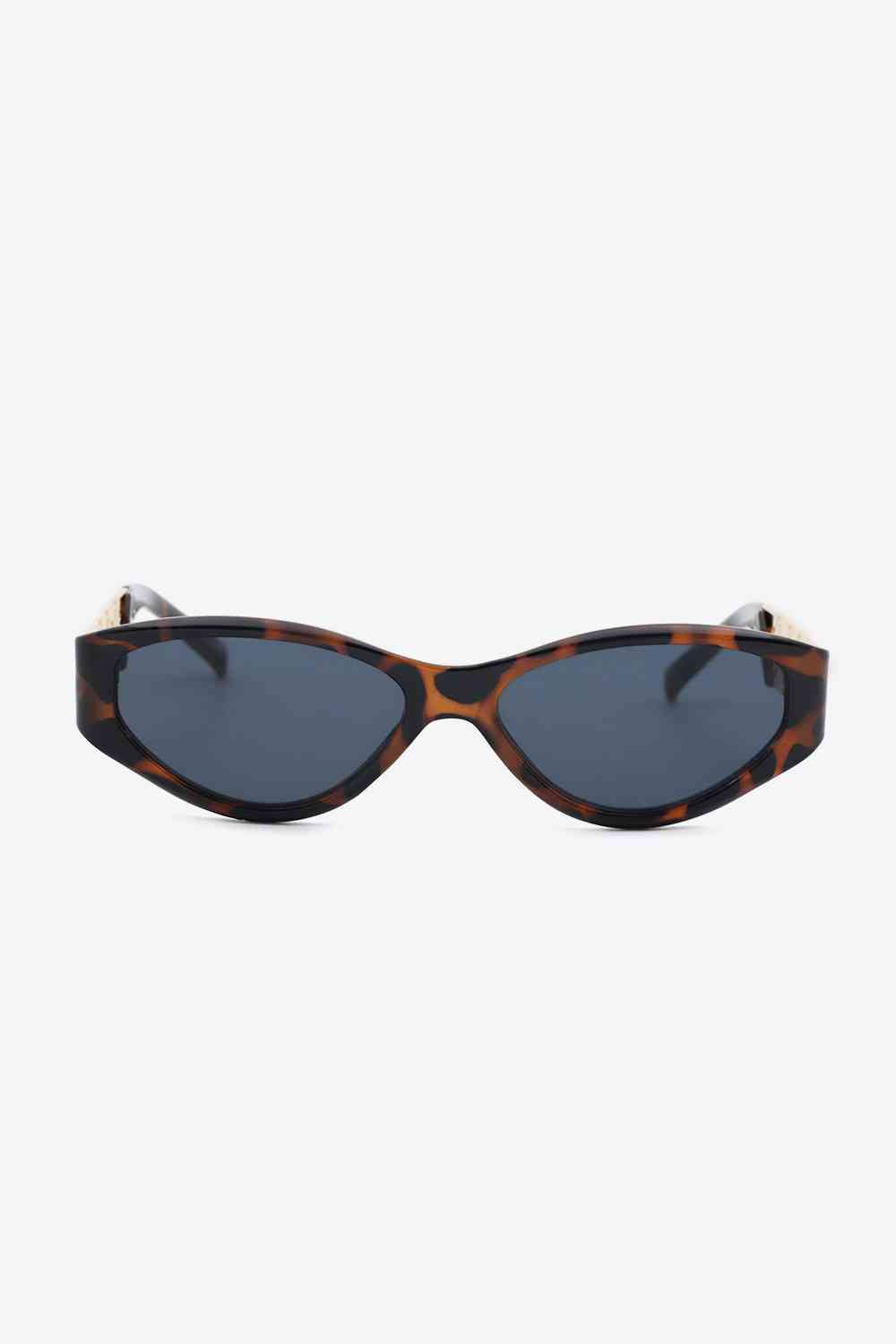 TEEK - Flat Side Chain Temple Cat Eye Sunglasses EYEGLASSES TEEK Trend   