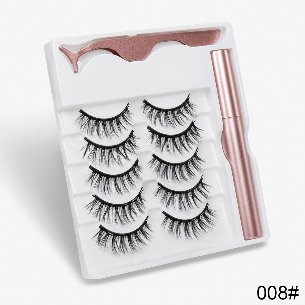 TEEK- 5 Pair Magnetic Eyelashes Set | Various Styles EYELASHES theteekdotcom 008  