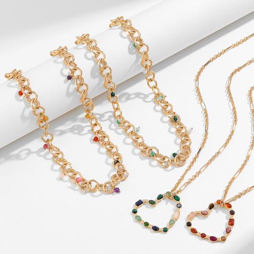 TEEK - Iron Heart Shape Chain Necklace JEWELRY TEEK Trend   