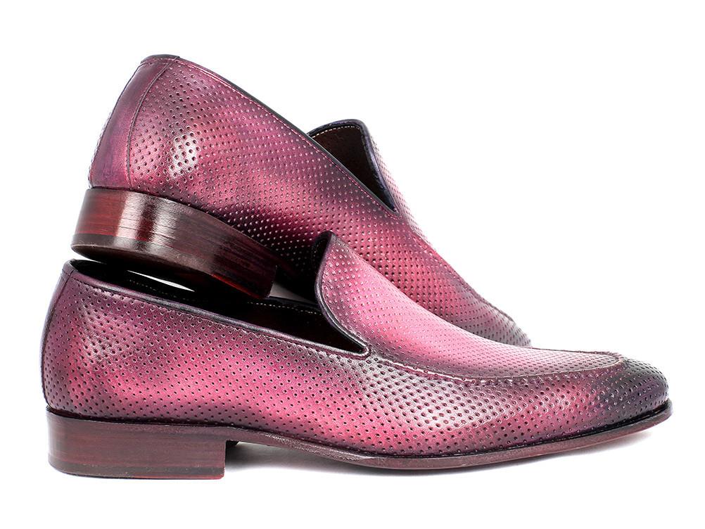 TEEK - Paul Parkman Purple Perforated Loafers SHOES theteekdotcom   