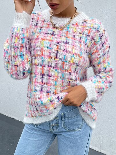 TEEK - Blush Pink Multicolor Sweater SWEATER TEEK Trend S  
