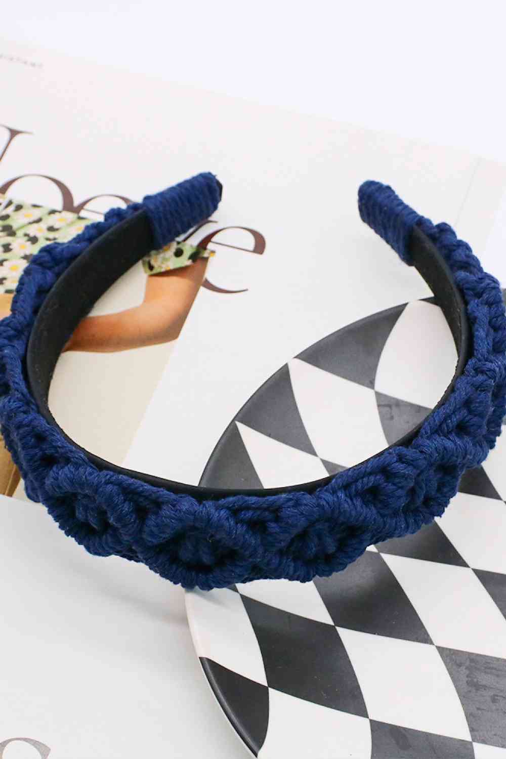 TEEK - Can't Stop You Macrame Headband HAIR SUPPLIES TEEK Trend Navy  