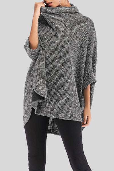 TEEK - Turtleneck Batwing Sleeve Sweater SWEATER TEEK Trend   