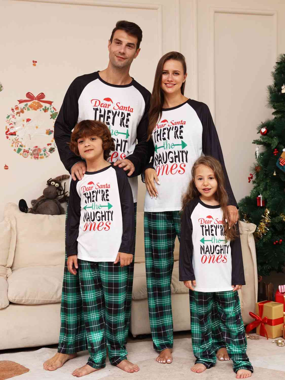 TEEK - Full Size Christmas Top and Plaid Pants Set SLEEPWEAR TEEK Trend   