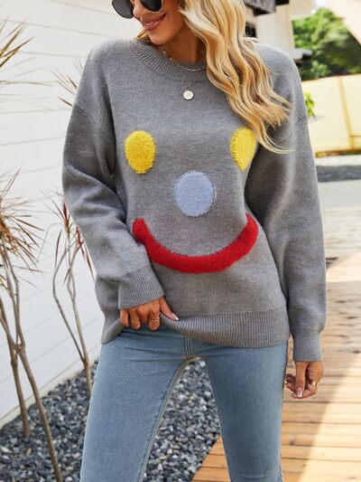 TEEK - Smile Knit Sweater SWEATER TEEK Trend   