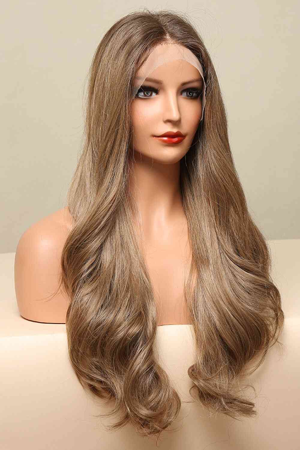 TEEK - 26" Lace Front Synthetic Long Wave Golden Brown Wig HAIR TEEK Trend   