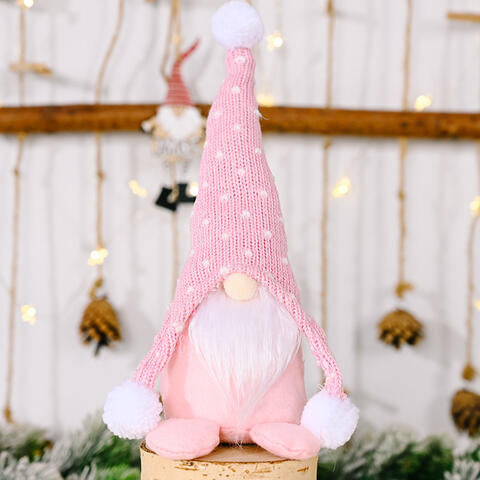 TEEK - Pom-Pom Trim Faceless Gnome HOME DECOR TEEK Trend Blush Pink  