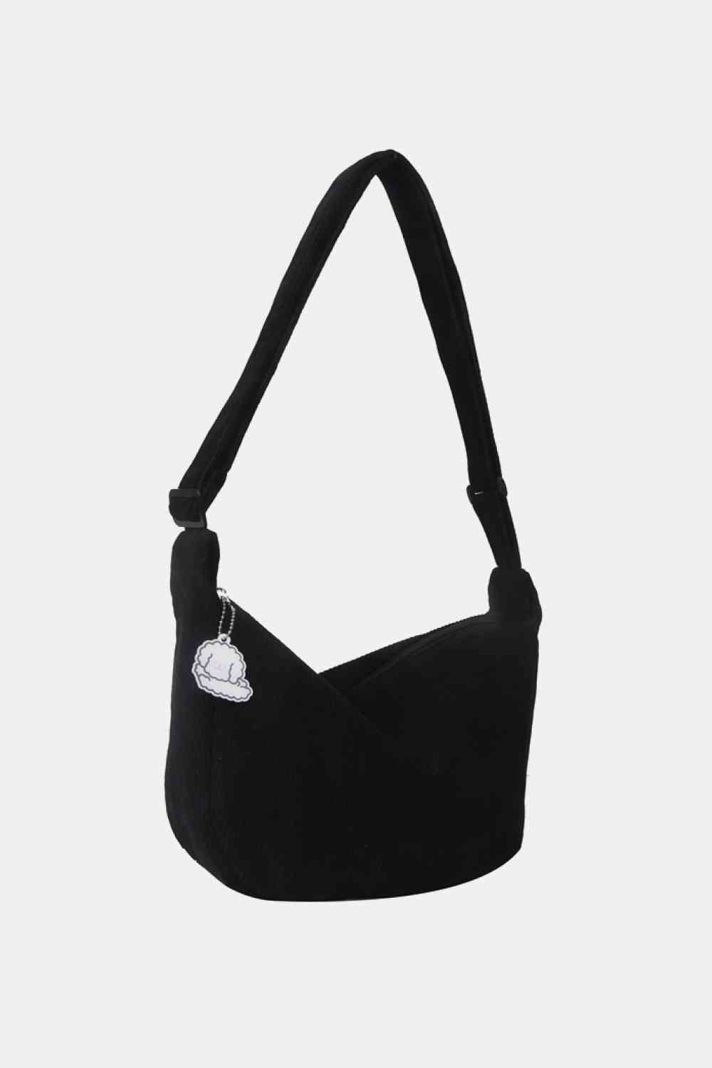TEEK - Large Corduroy Shoulder Bag BAG TEEK Trend Black  