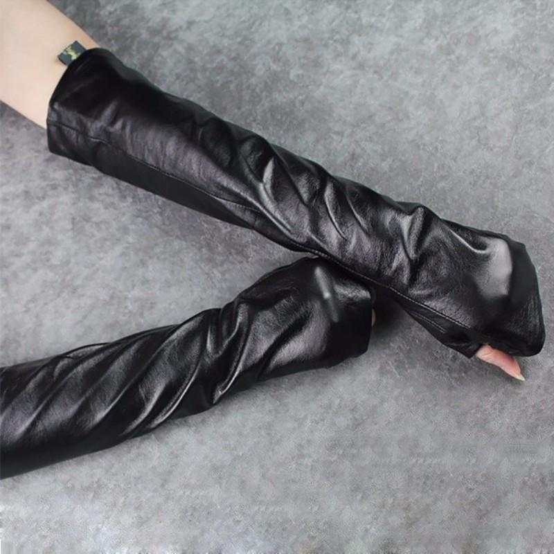 TEEK - Fingerless Gloves - Vegan Leather GLOVES TEEK M   