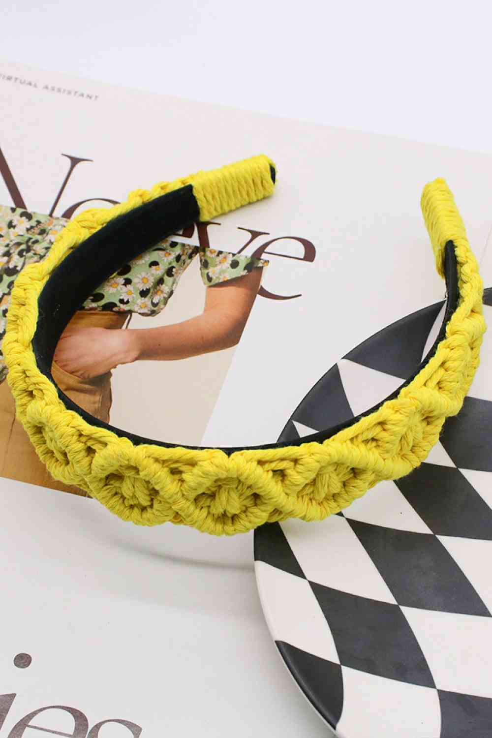 TEEK - Can't Stop You Macrame Headband HAIR SUPPLIES TEEK Trend Banana Yellow  