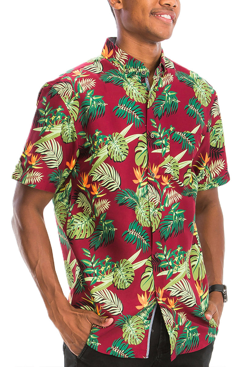 TEEK - DP Hawaiian Short Sleeve Shirt | Red Yellow Green TOPS theteekdotcom S  