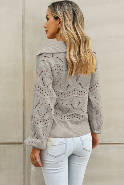 TEEK - Peek Lantern Sleeve Sweater TOPS TEEK Trend   