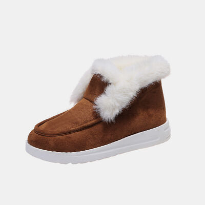 TEEK - Furry Suede Snow Boots SHOES TEEK Trend Chestnut 36(US5) 
