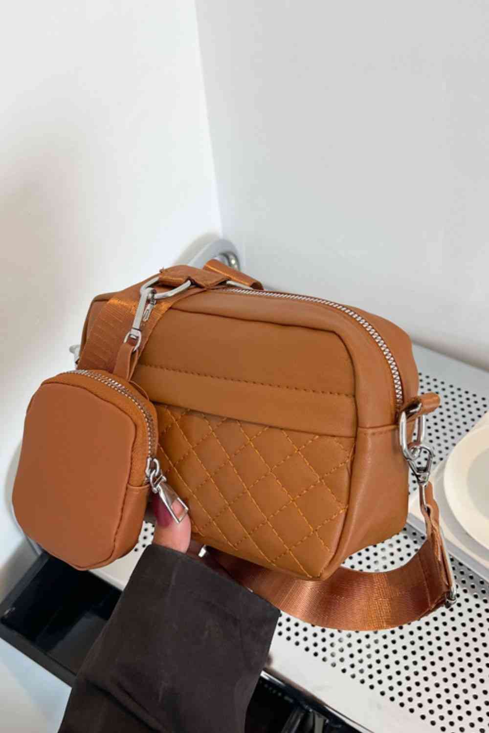 TEEK - AdoringShoulder Bag with Small Purse BAG TEEK Trend Caramel  