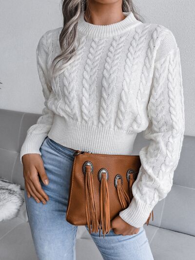 TEEK - Cable-Knit Mid Fit Sweater SWEATER TEEK Trend   
