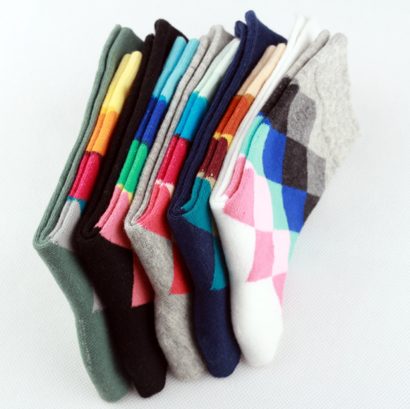 TEEK - Color Checkbox Socks SOCKS theteekdotcom Womens 7-10  