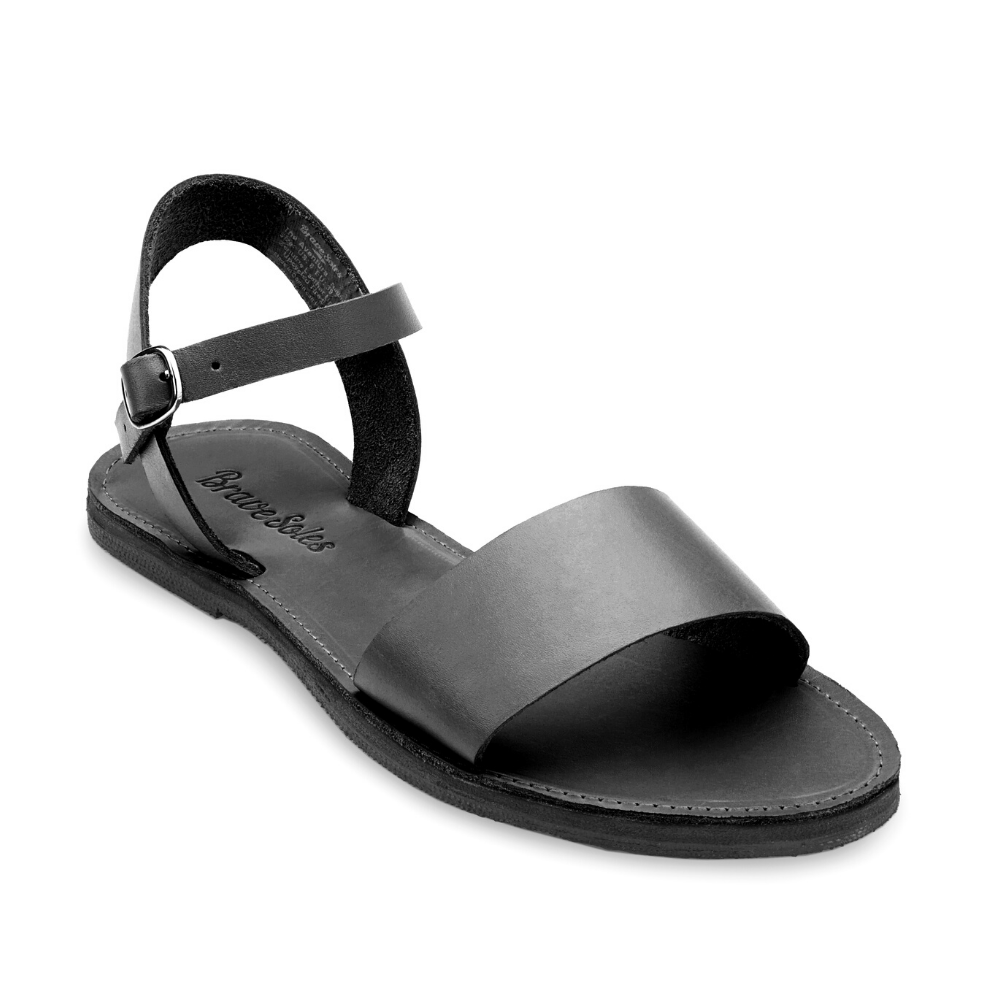 TEEK - Aventura Leather Walking Sandals SHOES theteekdotcom 12 / Classic Black  