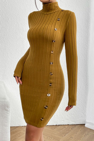 TEEK - Honey Turtleneck Mini Dress DRESS TEEK Trend Honey S 