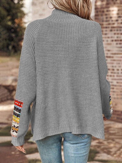 TEEK - Cute Cuff Turtleneck Slit Sweater SWEATER TEEK Trend   
