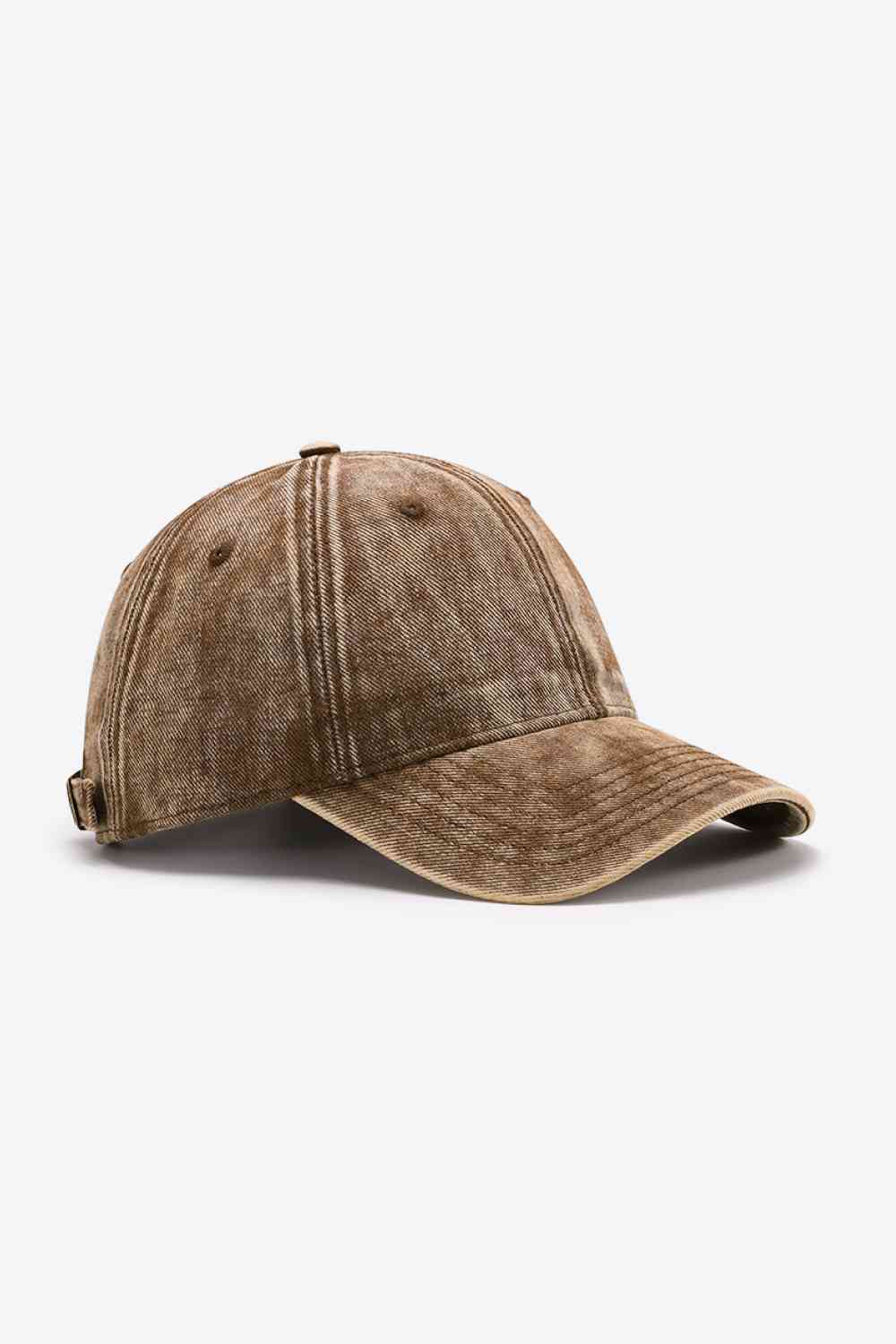 TEEK - Plain Adjustable Baseball Cap HAT TEEK Trend Camel One Size 