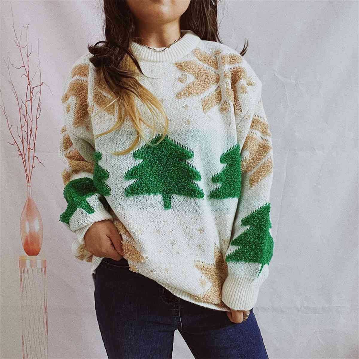 TEEK - Snowflake Long Sleeve Sweater SWEATER TEEK Trend   