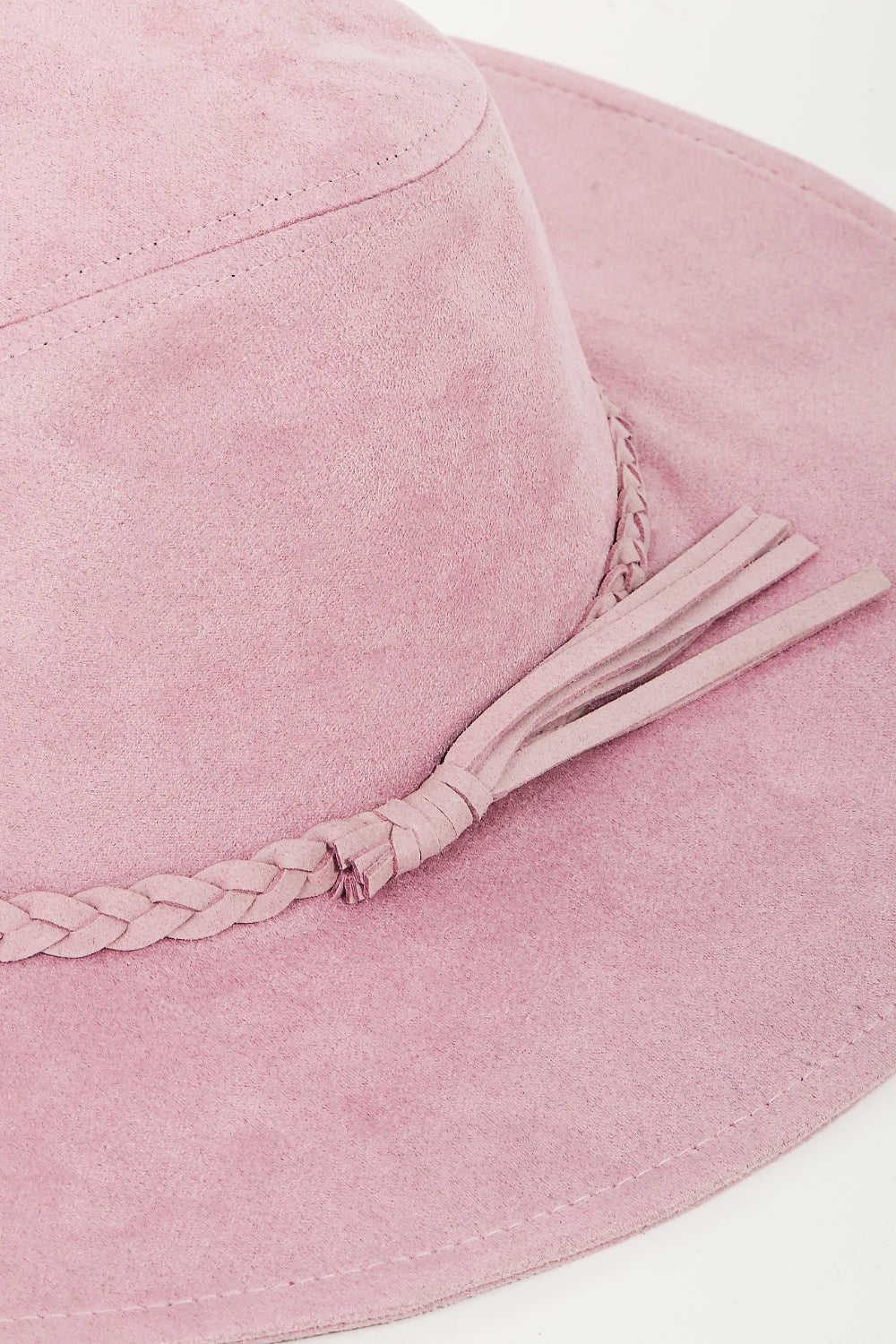 TEEK - Mauve Fame Braided Faux Suede Hat HAT TEEK Trend   