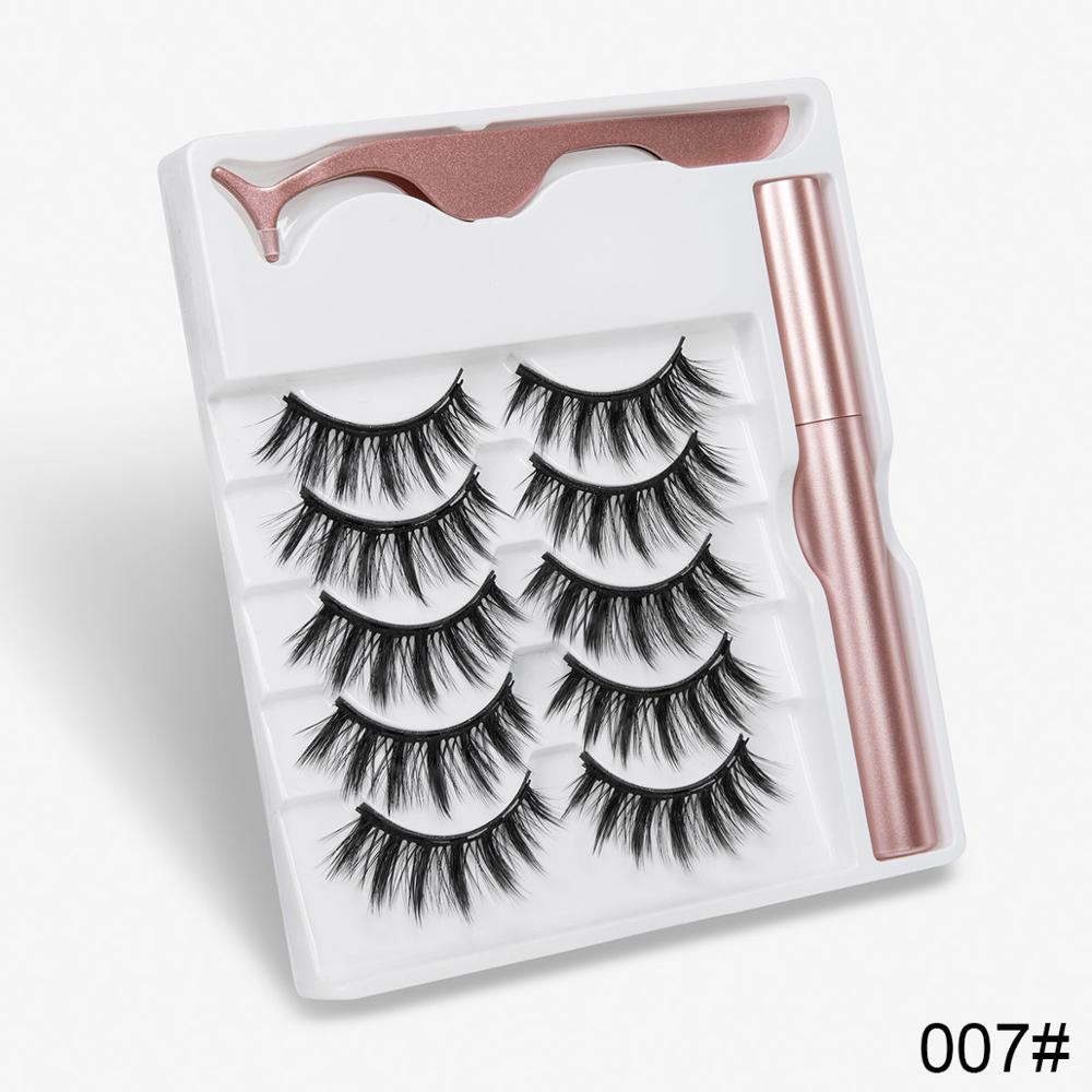 TEEK - 5 Pair Magnetic Eyelashes Set | Various Styles EYELASHES theteekdotcom 007  