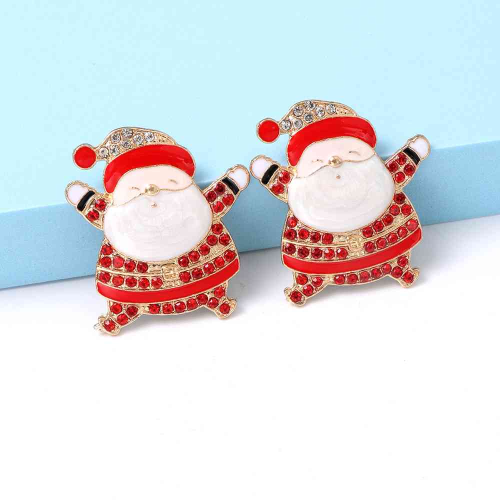 TEEK - Rhinestone Santa Arms Earrings JEWELRY TEEK Trend   