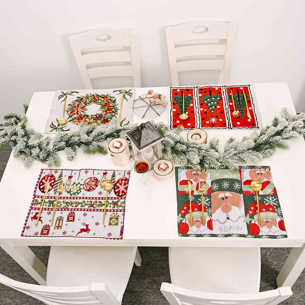 TEEK - Assorted 2-Piece Christmas Placemats HOME DECOR TEEK Trend   