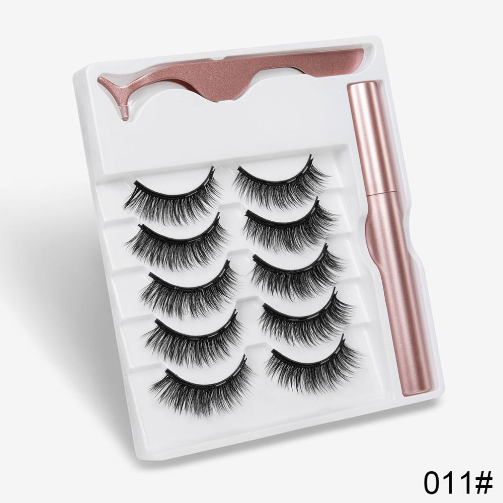 TEEK- 5 Pair Magnetic Eyelashes Set | Various Styles EYELASHES theteekdotcom 011  