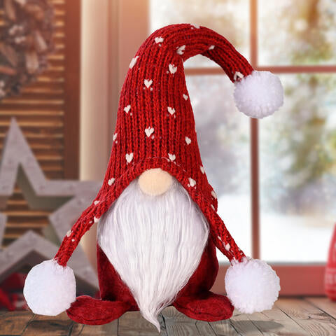 TEEK - Pom-Pom Trim Faceless Gnome HOME DECOR TEEK Trend Red  