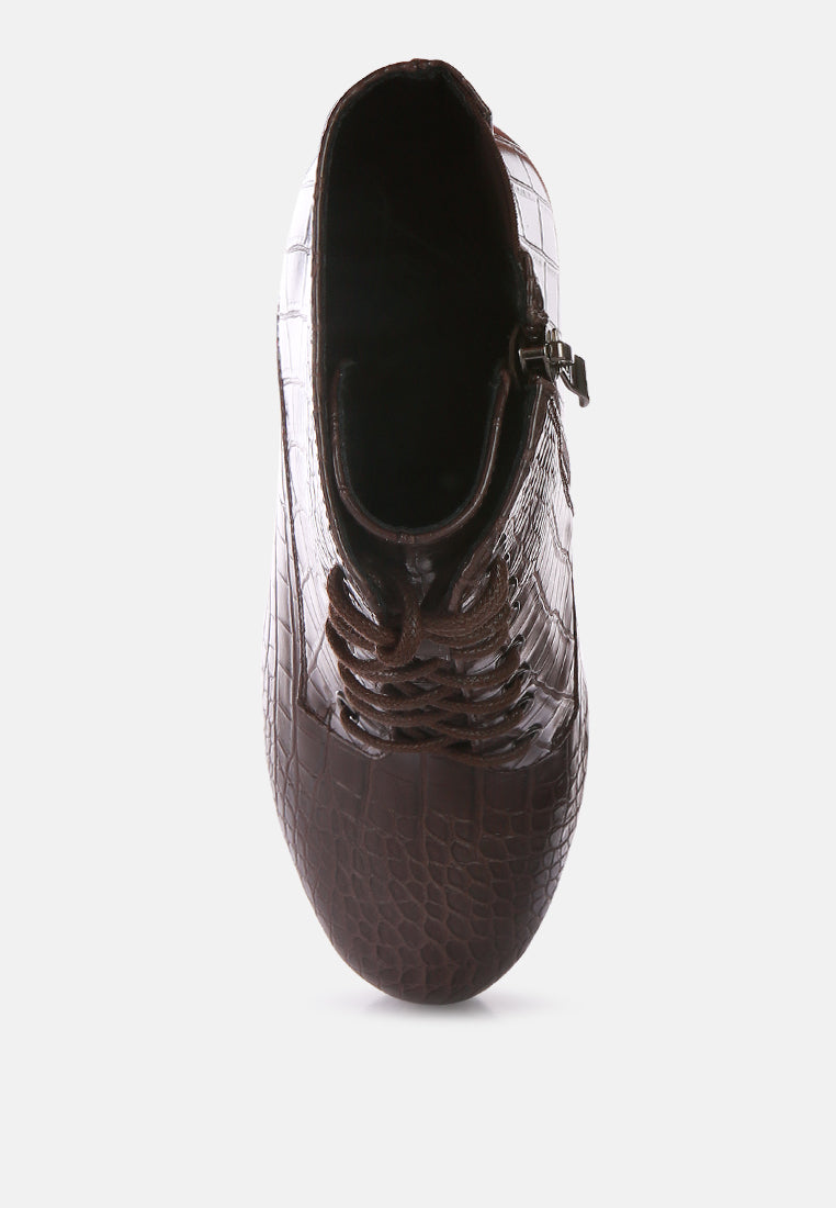 TEEK - Croc High Heel Platform Boots SHOES TEEK M   