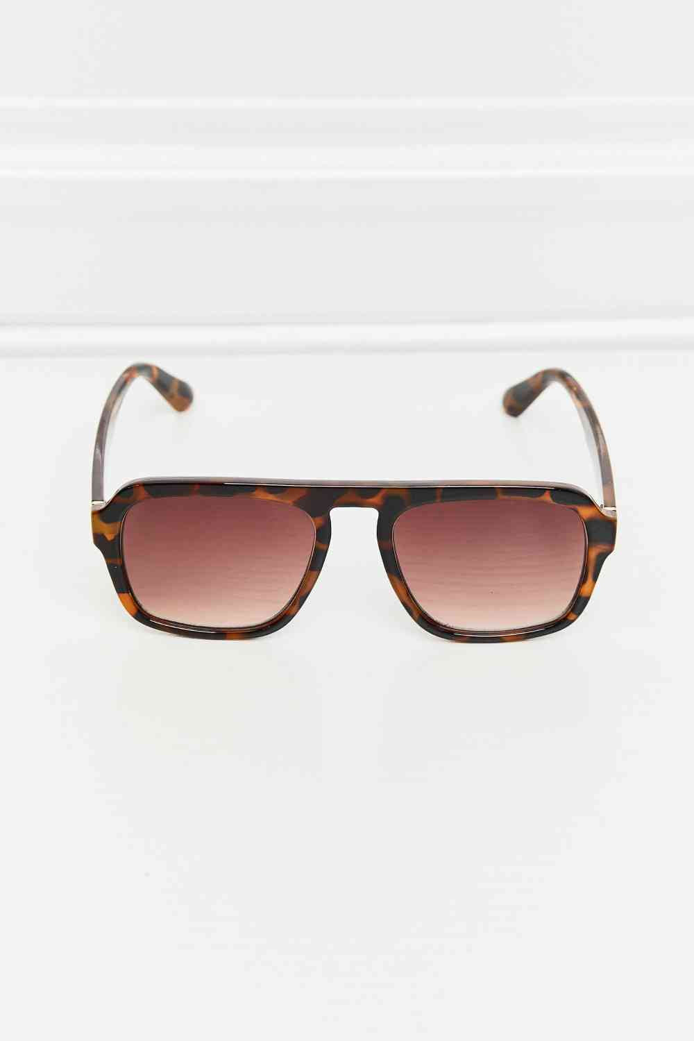 TEEK - Ochre Tortoiseshell Square Sunglasses EYEGLASSES TEEK Trend   